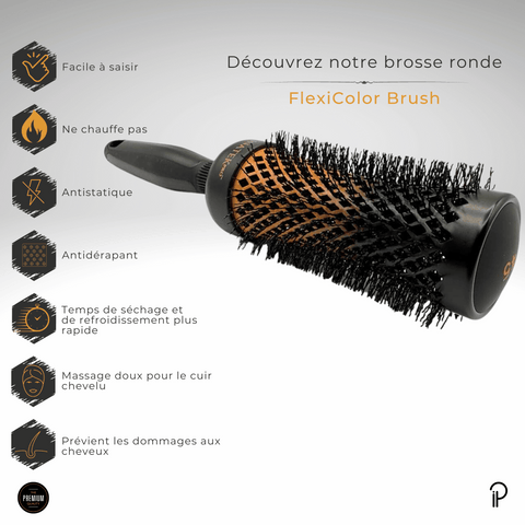 Brosse ronde courbe-volume | FlexiColor Brush