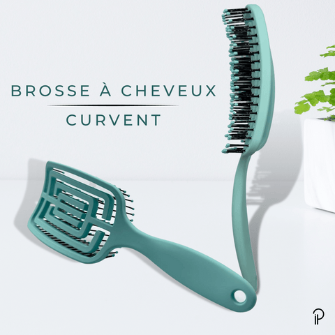 Duo All-In-One : Brosse Démêlante Curvent & Pinces Croco-Fix